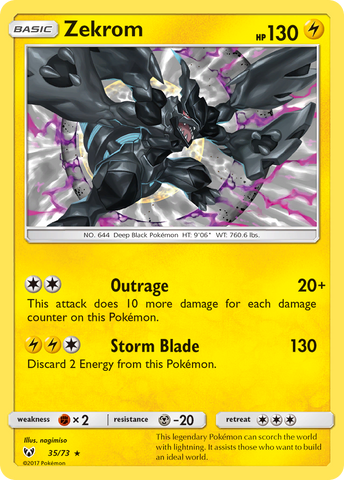 Zekrom (35/73) [Sun & Moon: Shining Legends] Pokémon