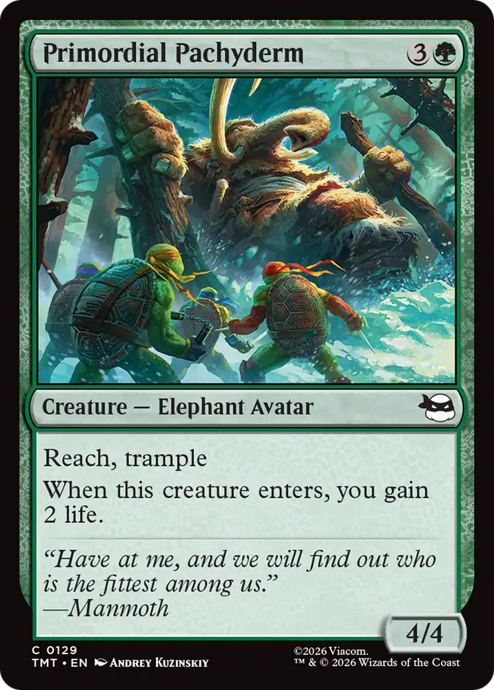 Primordial Pachyderm [Teenage Mutant Ninja Turtles] Magic: The Gathering
