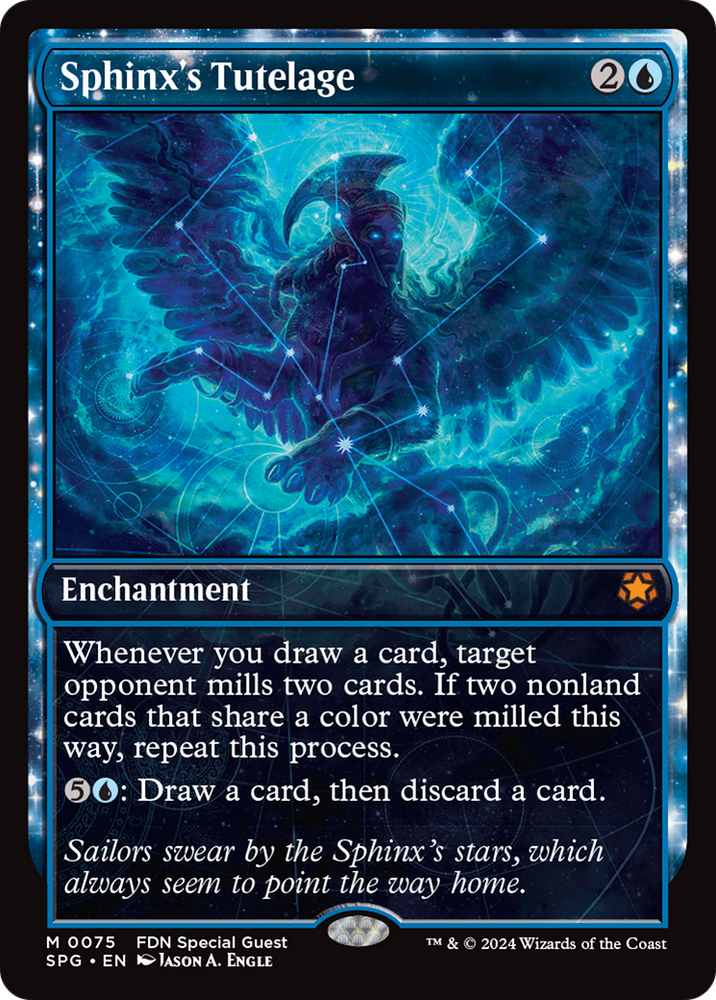 Sphinx's Tutelage (Showcase) [Foundations Special Guests] Magic: The Gathering