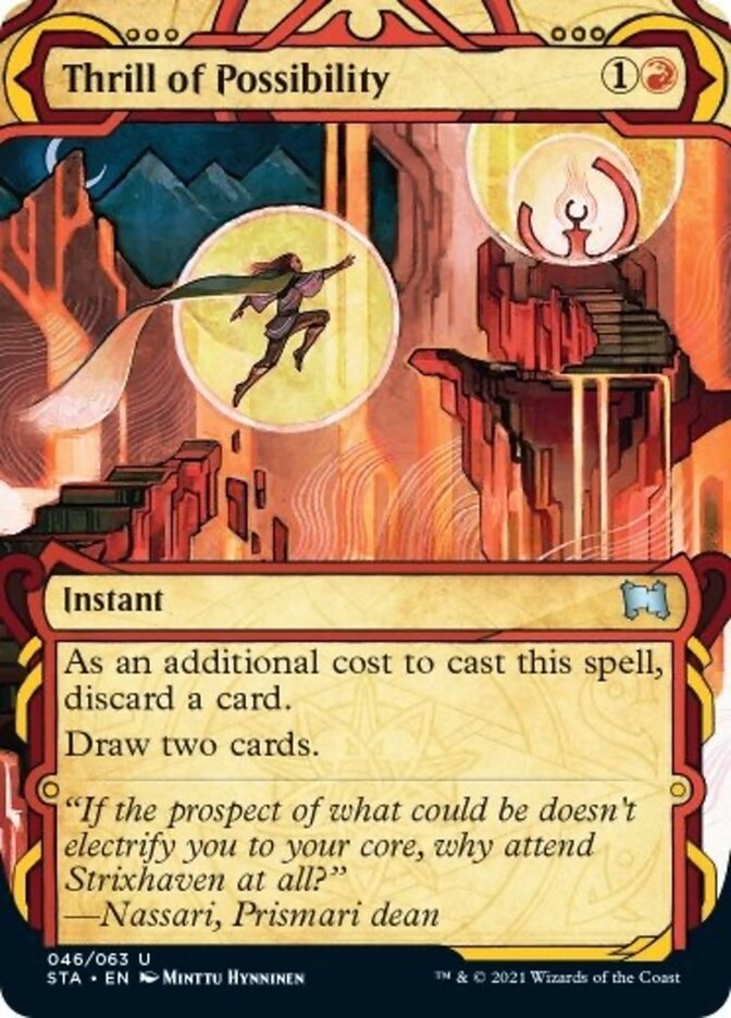 Thrill of Possibility (Foil Etched) [Strixhaven: Mystical Archive] Magic: The Gathering