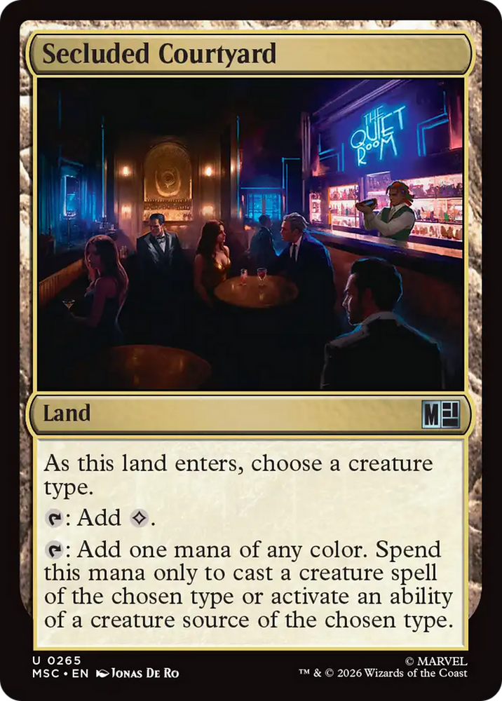 Secluded Courtyard [Marvel Super Heroes Commander] Magic: The Gathering