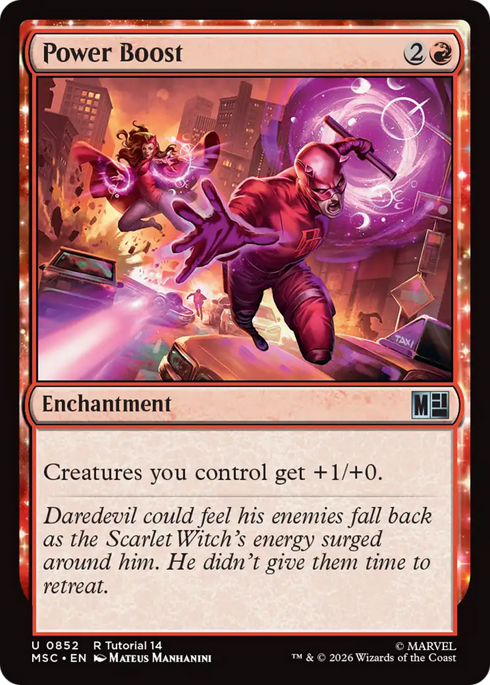 Power Boost (0852) [Marvel Super Heroes Commander] Magic: The Gathering