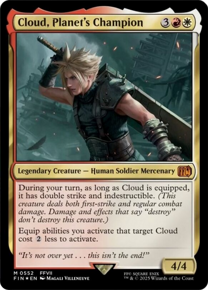 Cloud, Planet's Champion [FINAL FANTASY] Magic: The Gathering