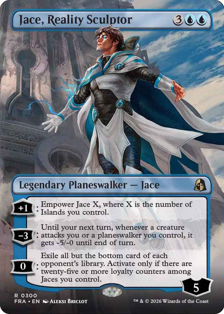 Jace, Reality Sculptor (Borderless) [Reality Fracture] Magic: The Gathering