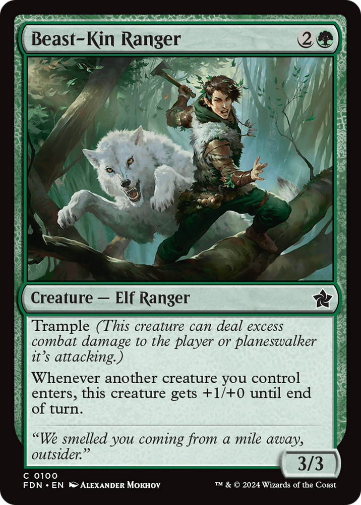 Beast-Kin Ranger [Foundations] Magic: The Gathering