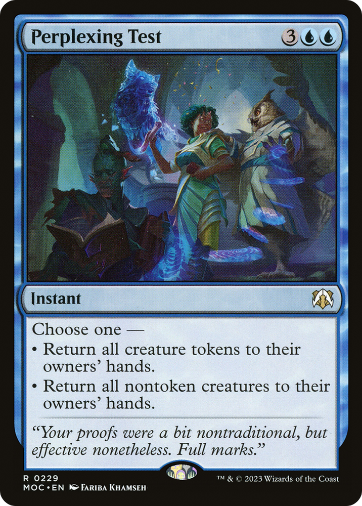 Perplexing Test [March of the Machine Commander] Magic: The Gathering