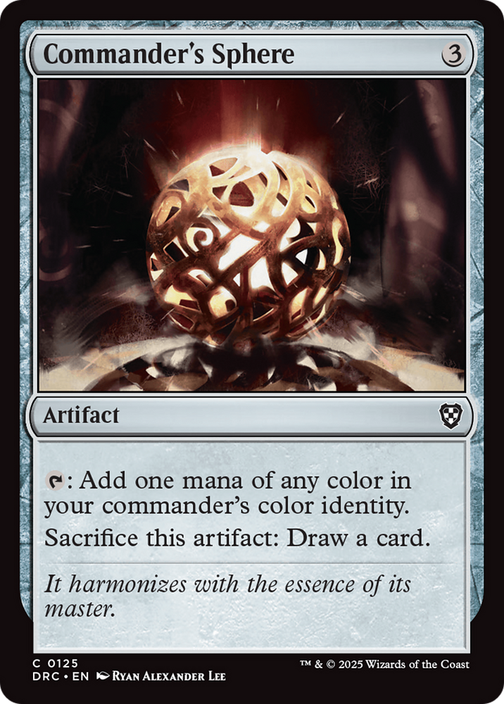 Commander's Sphere [Aetherdrift Commander] Magic: The Gathering