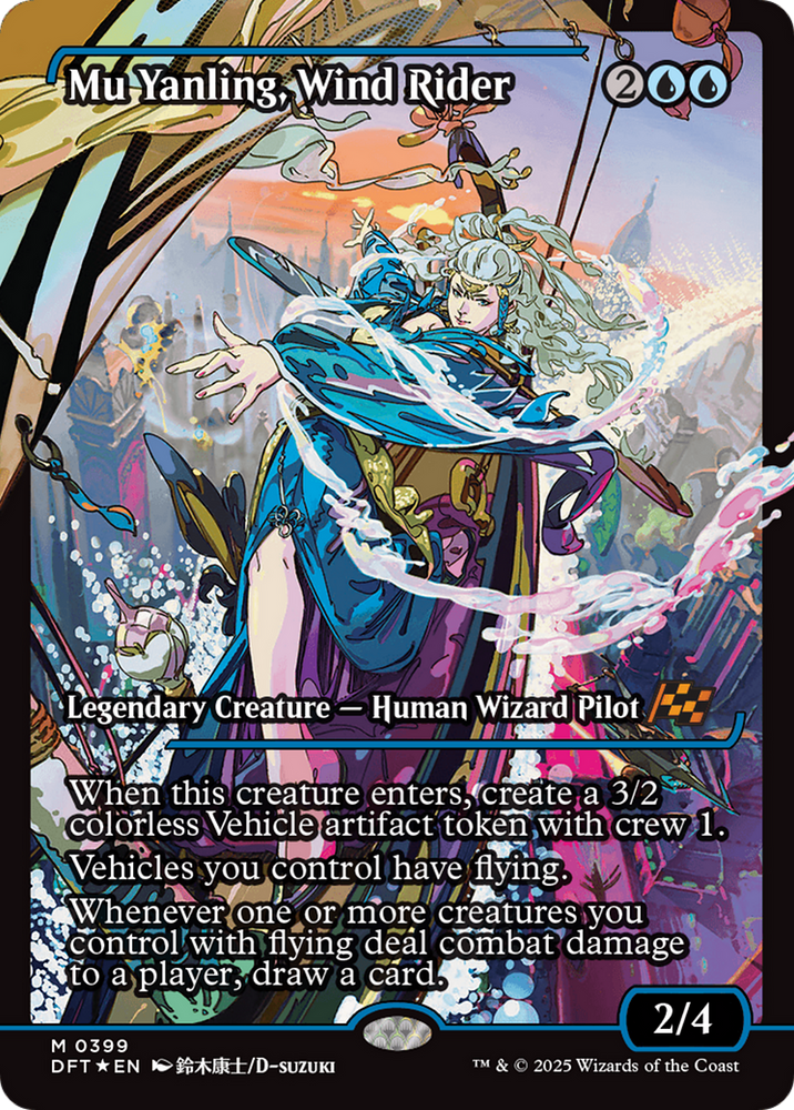 Mu Yanling, Wind Rider (Showcase) [Aetherdrift] Magic: The Gathering