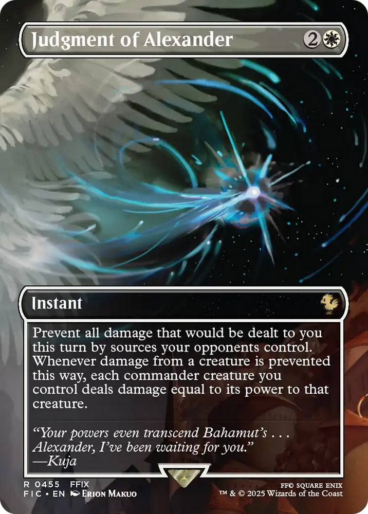 Judgment of Alexander (Borderless) [FINAL FANTASY Commander] Magic: The Gathering