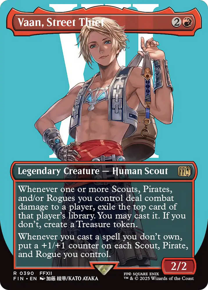 Vaan, Street Thief (Borderless) [FINAL FANTASY] Magic: The Gathering