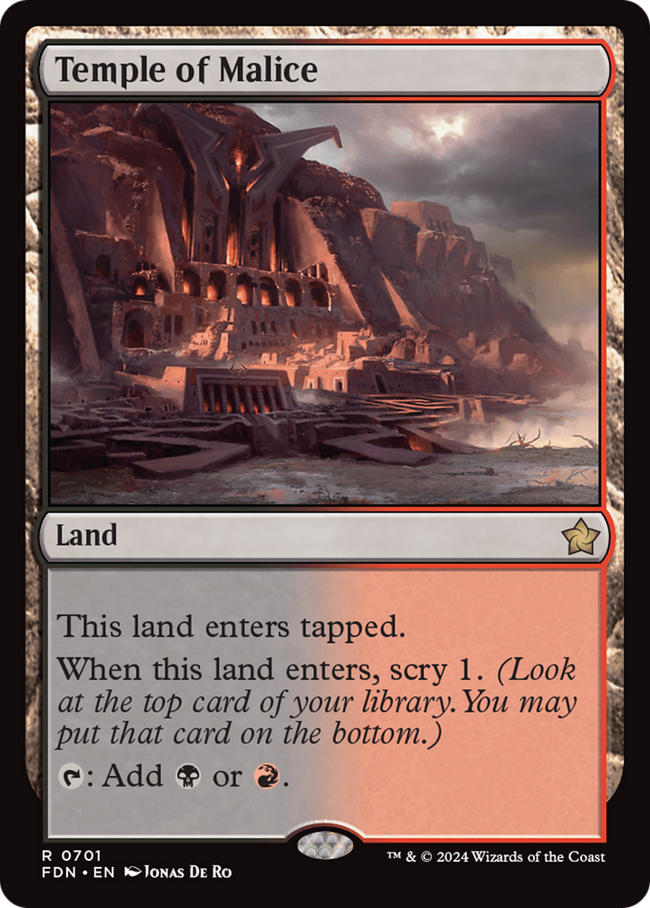 Temple of Malice [Foundations] Magic: The Gathering