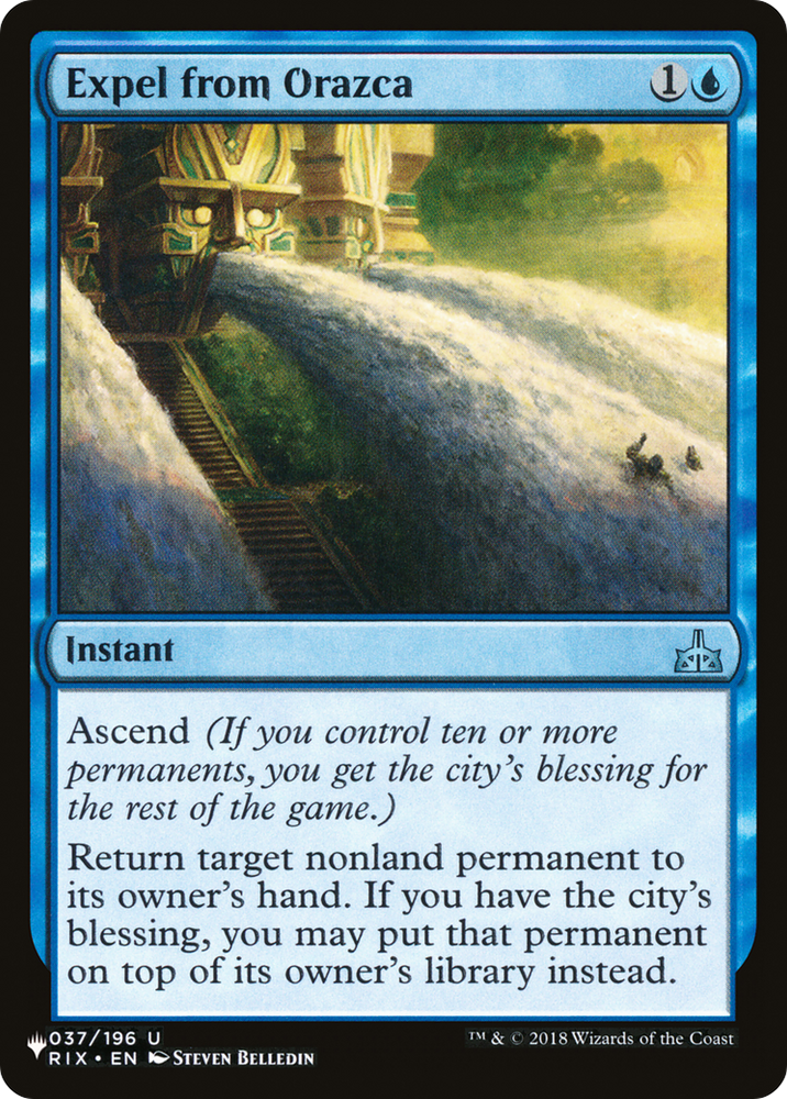 Expel from Orazca [The List] Magic: The Gathering