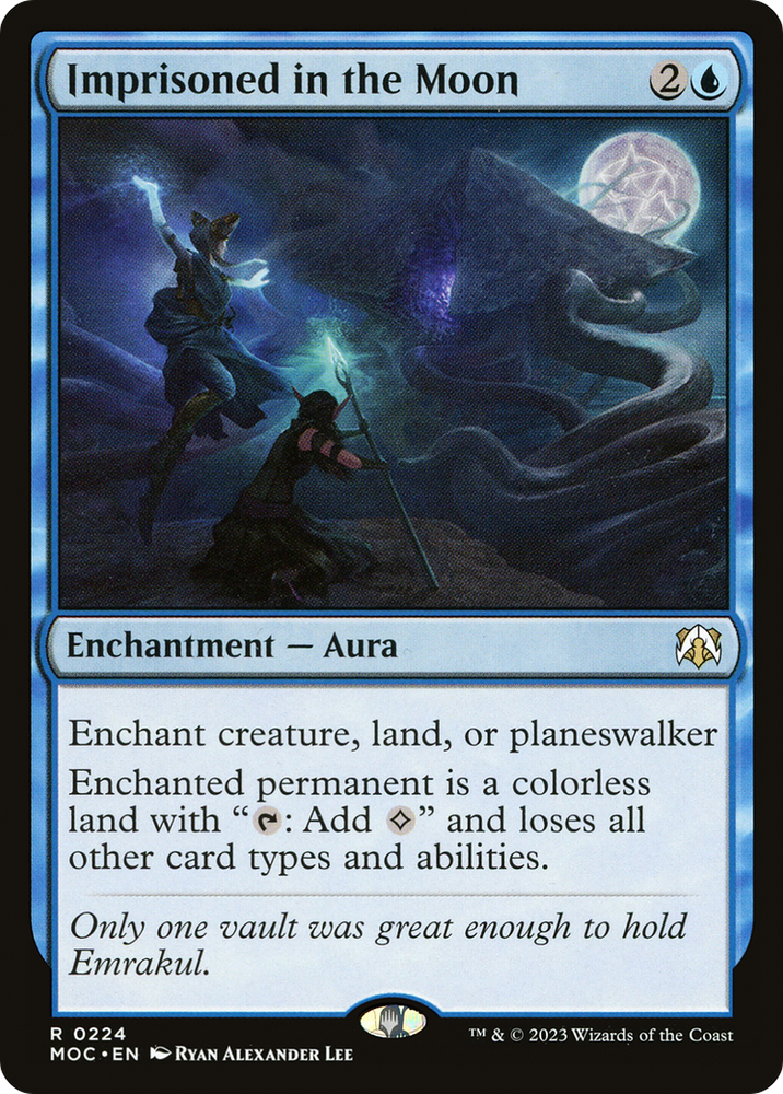 Imprisoned in the Moon [March of the Machine Commander] Magic: The Gathering