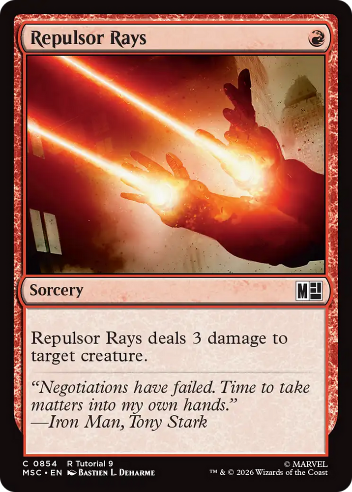 Repulsor Rays (0854) [Marvel Super Heroes Commander] Magic: The Gathering