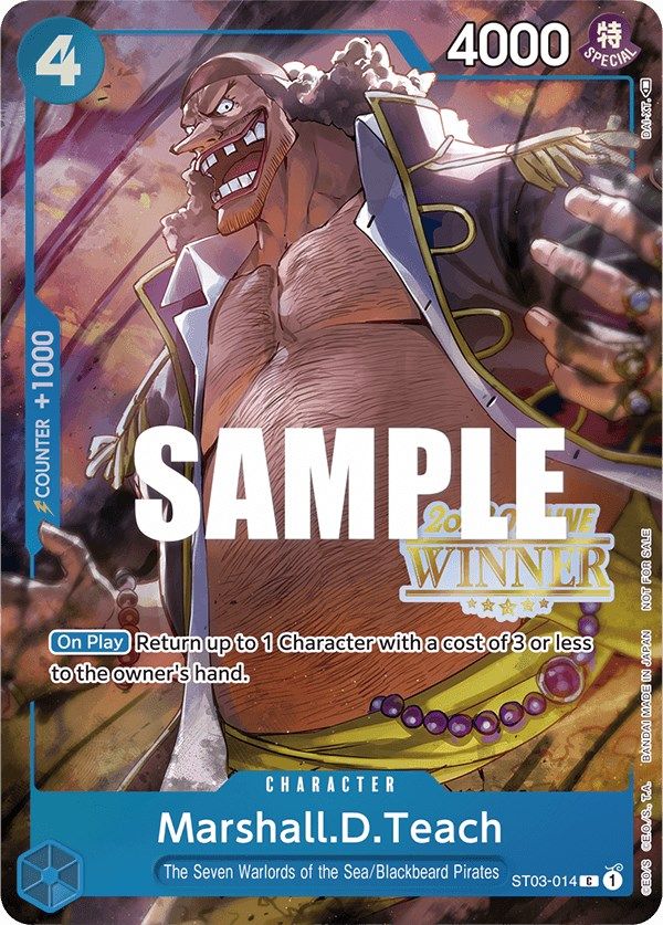 Marshall.D.Teach (Offline Regional 2023) [Winner] [One Piece Promotion Cards] Bandai