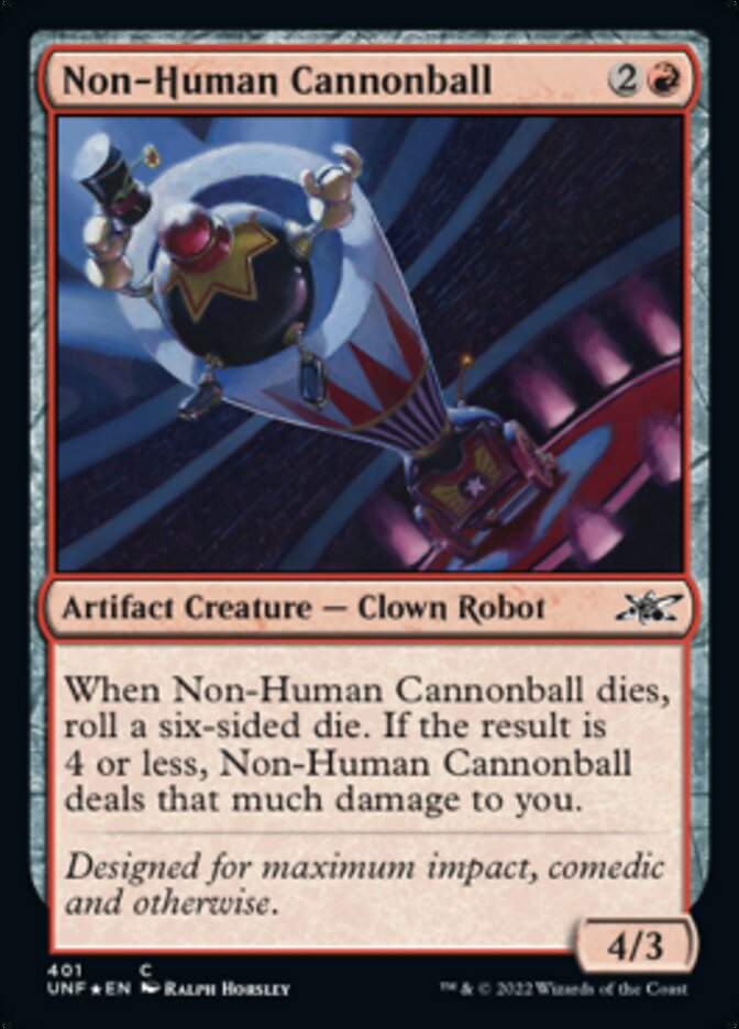 Non-Human Cannonball (Galaxy Foil) [Unfinity] Magic: The Gathering