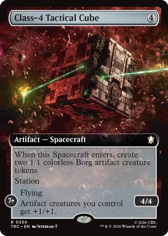 Class-4 Tactical Cube (Extended Art) [Star Trek Commander] Magic: The Gathering