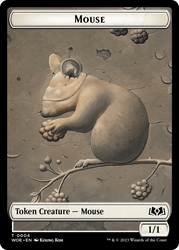 Mouse // Food (0010) Double-Sided Token [Wilds of Eldraine Tokens] Magic: The Gathering