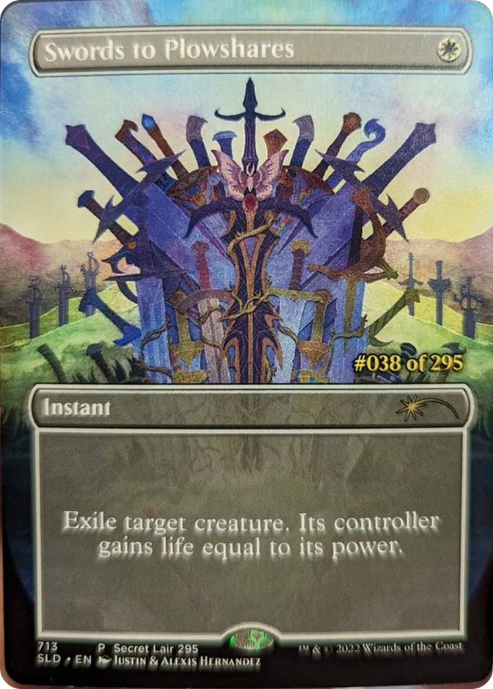 Swords to Plowshares (Serial Numbered) [Secret Lair Drop Series] Magic: The Gathering