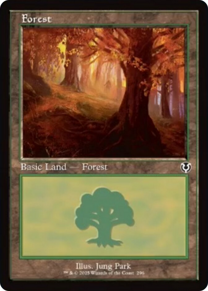 Forest (296) (Retro Frame) [Innistrad Remastered] Magic: The Gathering