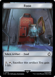 Food (0014) // Human Soldier Double-Sided Token [Fallout Tokens] Magic: The Gathering