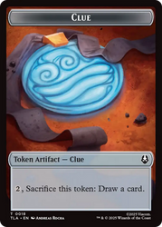 Clue (0018) // Food (0021) Double-Sided Tokens [Avatar: The Last Airbender Tokens] Magic: The Gathering
