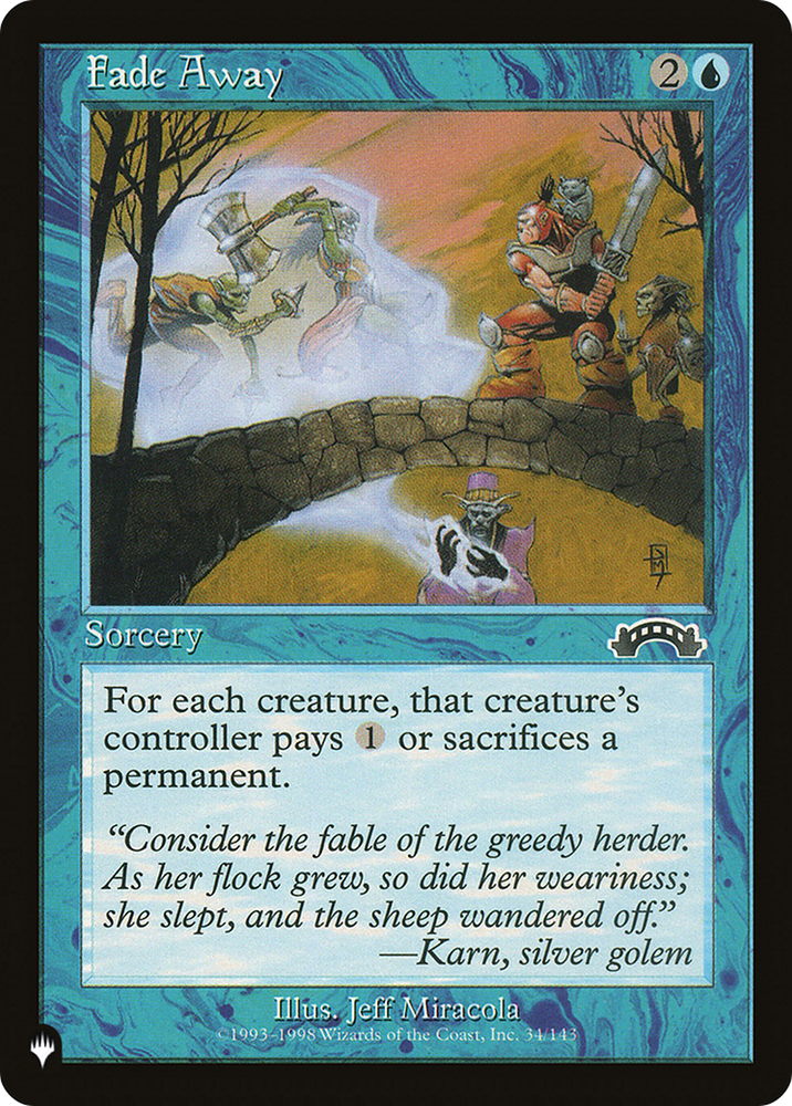 Fade Away [The List] Magic: The Gathering
