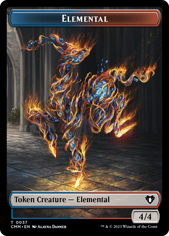 Elemental Token (37) [Commander Masters Tokens] Magic: The Gathering