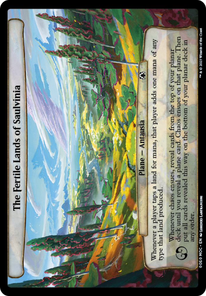 The Fertile Lands of Saulvinia [March of the Machine Commander] Magic: The Gathering