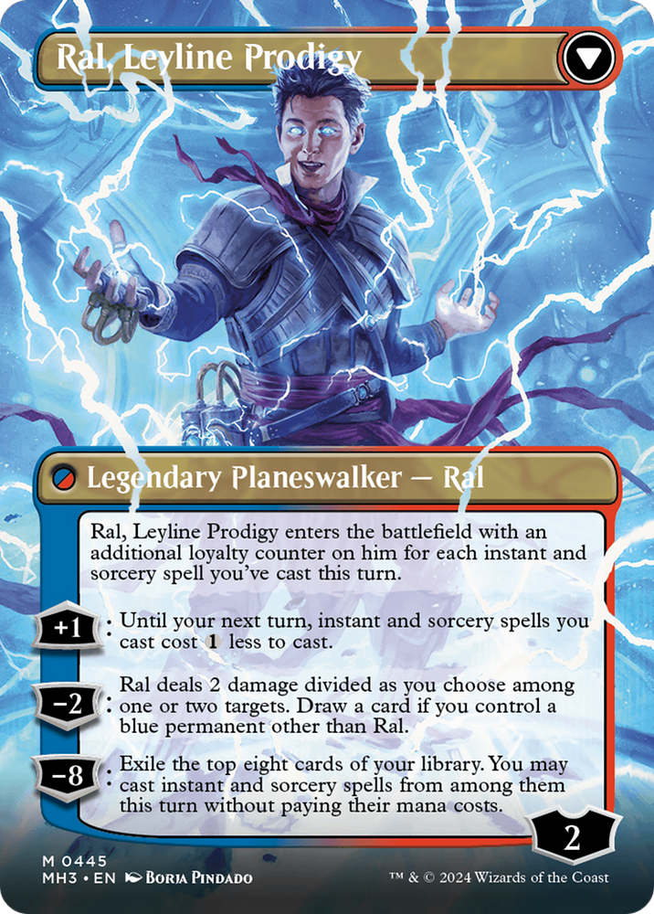 Ral, Monsoon Mage // Ral, Leyline Prodigy (Borderless) [Modern Horizons 3] Magic: The Gathering