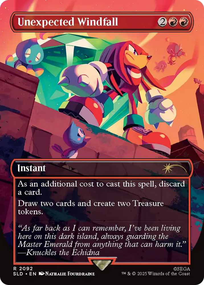 Unexpected Windfall (2092) (Rainbow Foil) [Secret Lair Drop Series] Magic: The Gathering