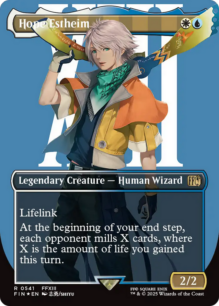 Hope Estheim (Borderless) (Surge Foil) [FINAL FANTASY] Magic: The Gathering
