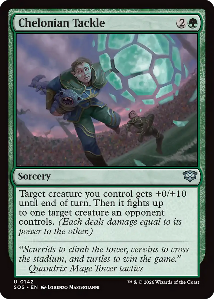 Chelonian Tackle [Secrets of Strixhaven] Magic: The Gathering