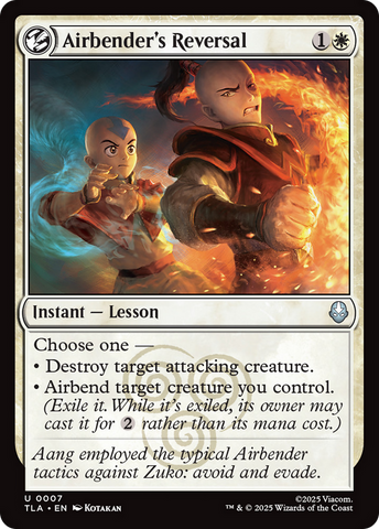 Airbender's Reversal [Avatar: The Last Airbender] Magic: The Gathering