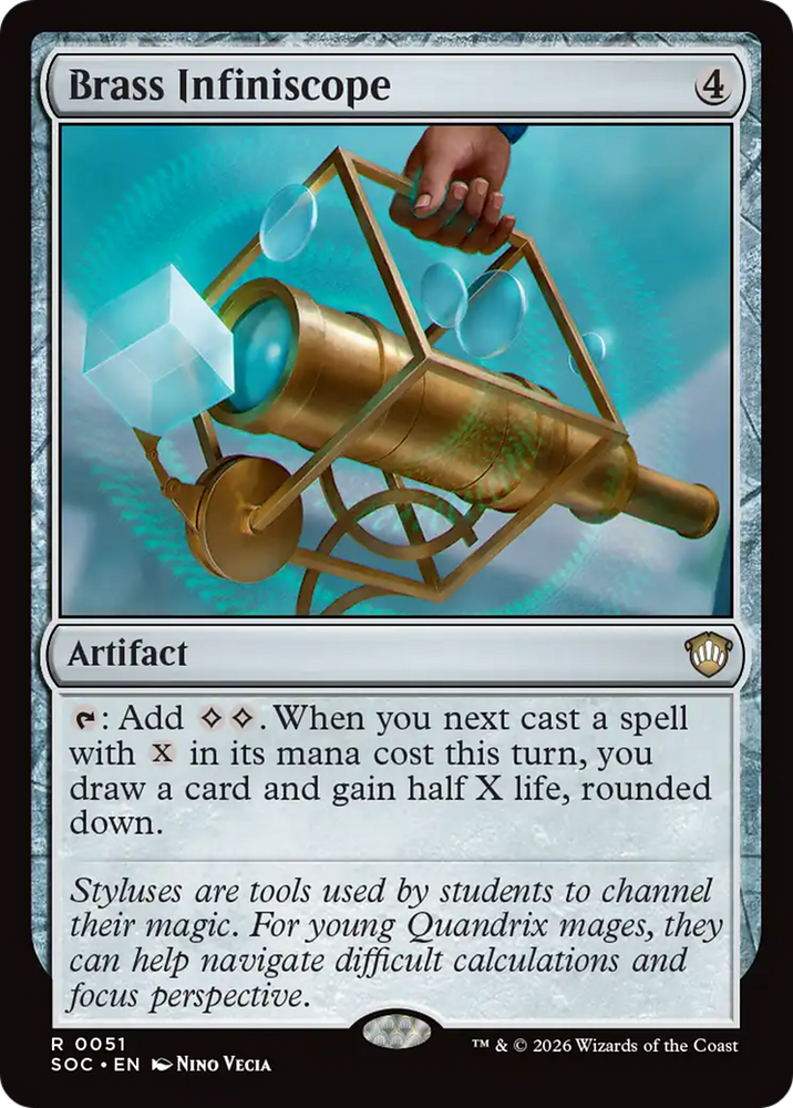 Brass Infiniscope [Secrets of Strixhaven Commander] Magic: The Gathering