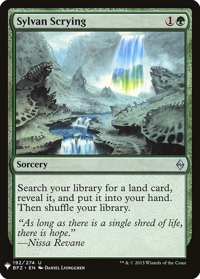 Sylvan Scrying [Mystery Booster] Magic: The Gathering