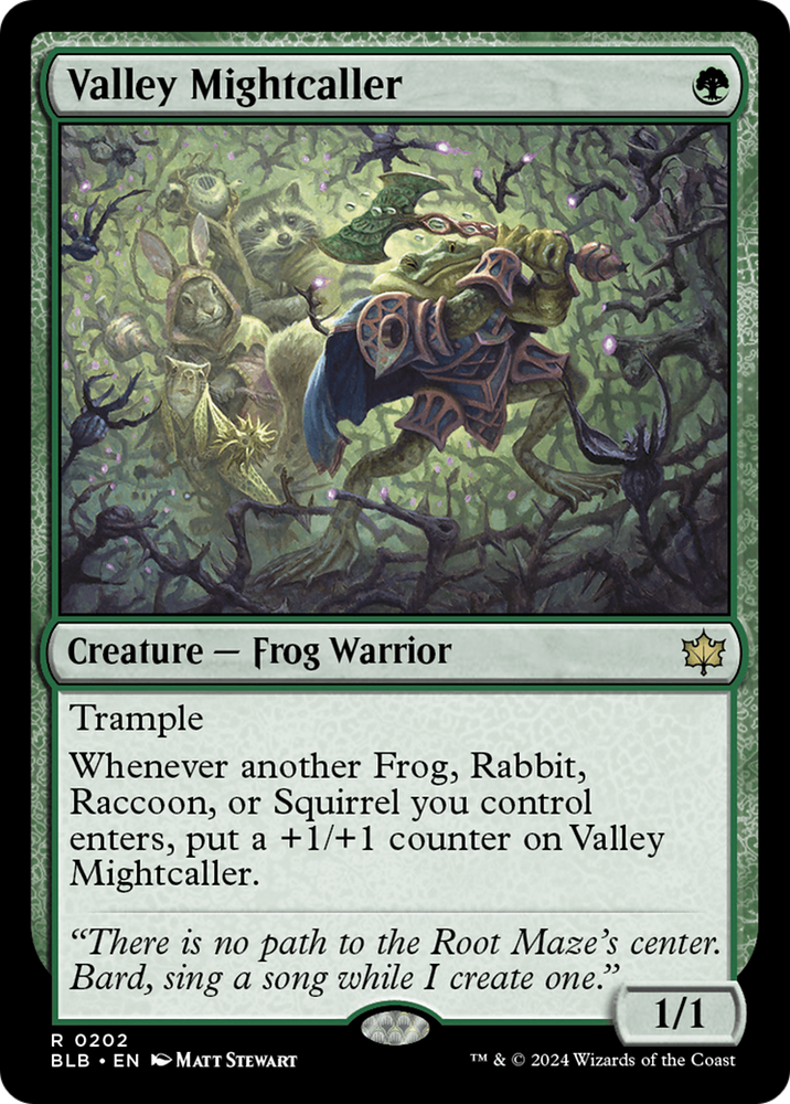 Valley Mightcaller [Bloomburrow] Magic: The Gathering