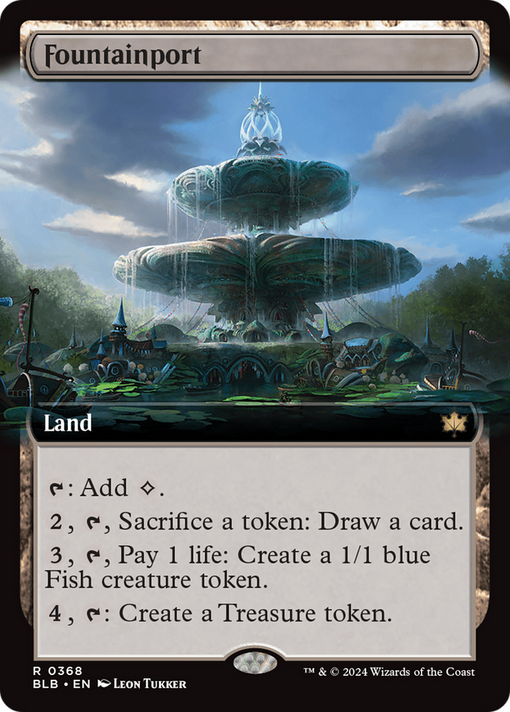 Fountainport (Extended Art) [Bloomburrow] Magic: The Gathering
