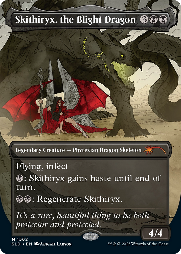 Skithiryx, the Blight Dragon (Rainbow Foil) [Secret Lair Drop Series] Magic: The Gathering
