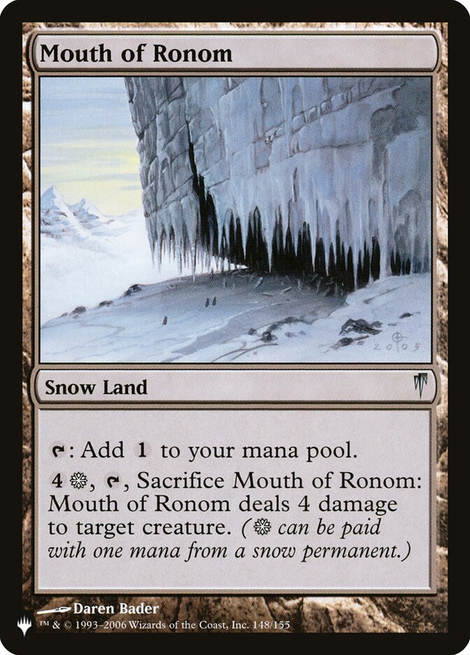 Mouth of Ronom [The List] Magic: The Gathering