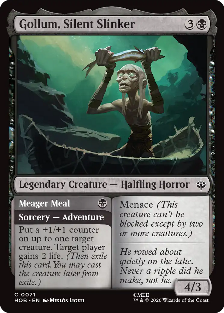 Gollum, Silent Slinker [The Hobbit] Magic: The Gathering