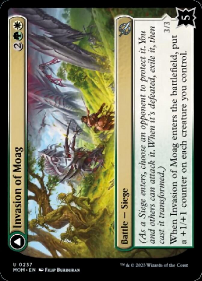 Invasion of Moag // Bloomweaver Dryads [March of the Machine] Magic: The Gathering