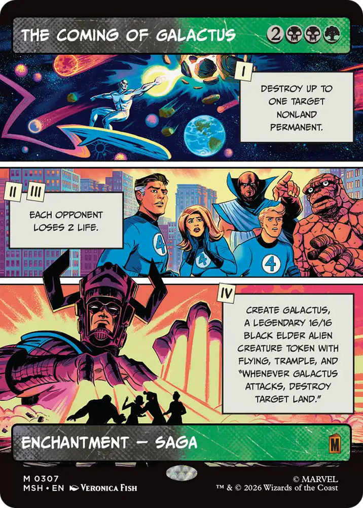 The Coming of Galactus (Borderless) [Marvel Super Heroes] Magic: The Gathering
