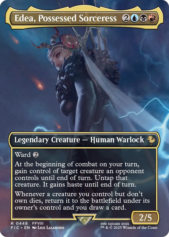 Edea, Possessed Sorceress (Borderless) [FINAL FANTASY Commander] Magic: The Gathering