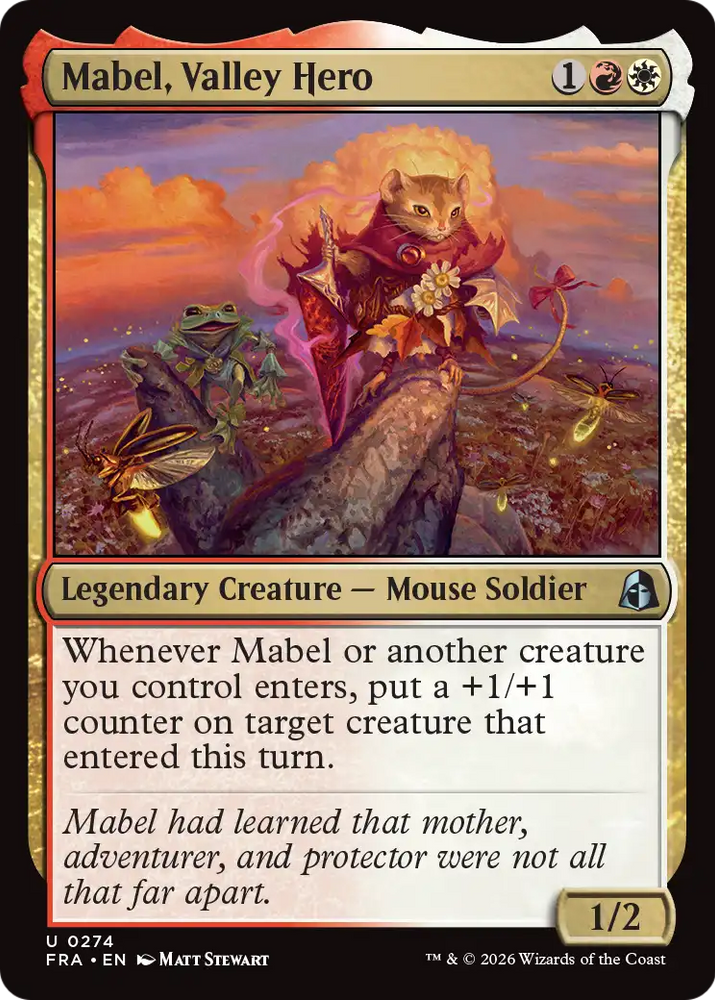 Mabel, Valley Hero [Reality Fracture] Magic: The Gathering