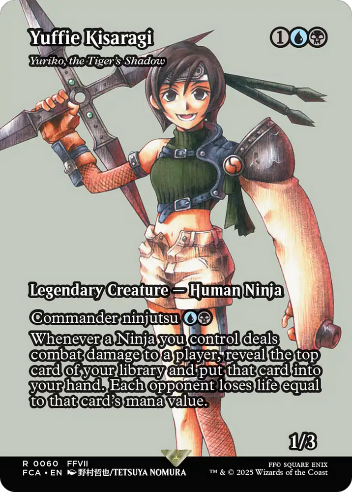 Yuffie Kisaragi - Yuriko, the Tiger's Shadow (Showcase) [FINAL FANTASY : Through the Ages] Magic: The Gathering