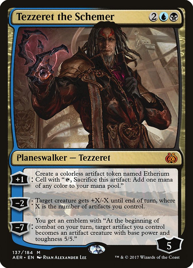 Tezzeret the Schemer [Aether Revolt] Magic: The Gathering