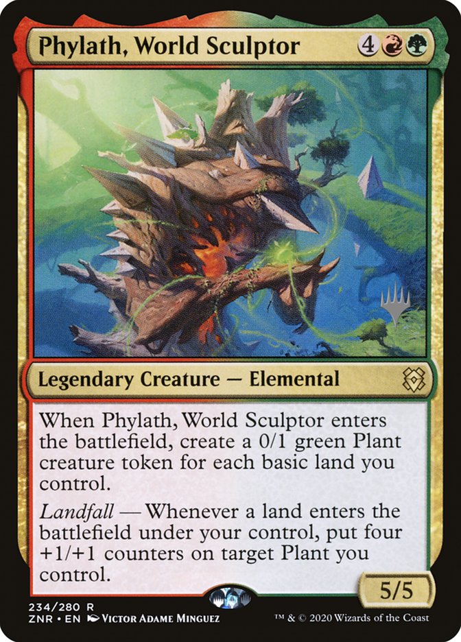 Phylath, World Sculptor (Promo Pack) [Zendikar Rising Promos] Magic: The Gathering