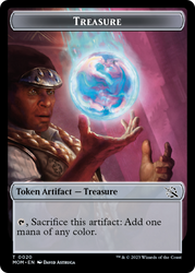Treasure (20) // Vampire Double-Sided Token [March of the Machine Tokens] Magic: The Gathering