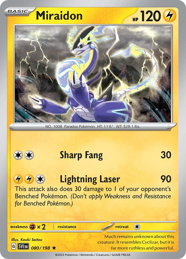 Miraidon (080/198) (Theme Deck Exclusive) [Scarlet & Violet: Base Set] Pokémon
